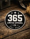 365 Limited Apparel Co. Decal – 3.5" Round